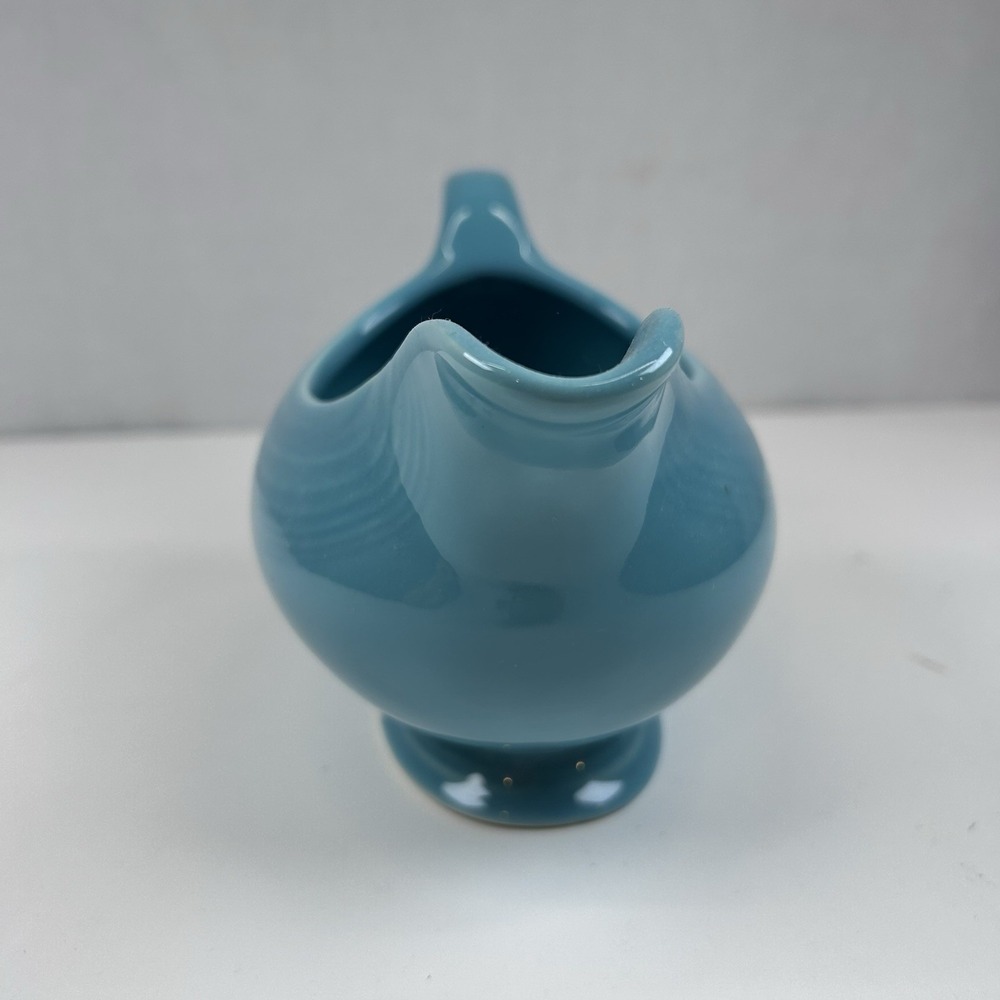 Homer Laughlin Fiesta Ware Turquoise Gravy Boat Kitchen Serving Sauce - Picture 4 of 7